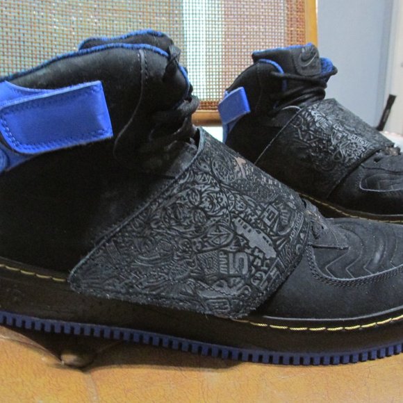 Size 14 - Jordan Fusion 20 Black University Blue 2008 - Picture 8 of 15